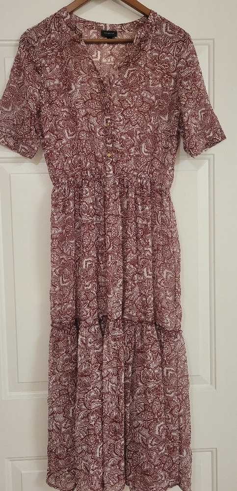 Sheer ankle length dress